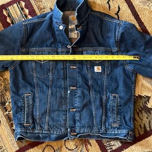 Carhartt hard denim coat large